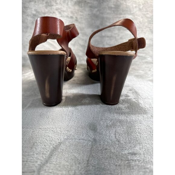 C comfort women's shoes size 9M brown open toe heel Sandals 45062672 - Picture 3 of 15